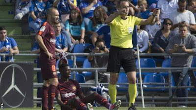 Ousmane dembele-injured-against-getafe