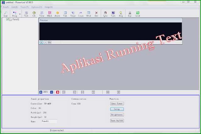 Petunjuk Setting Aplikasi dan Perangkat Running Text