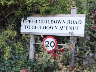 Road sign Guildown Avenue