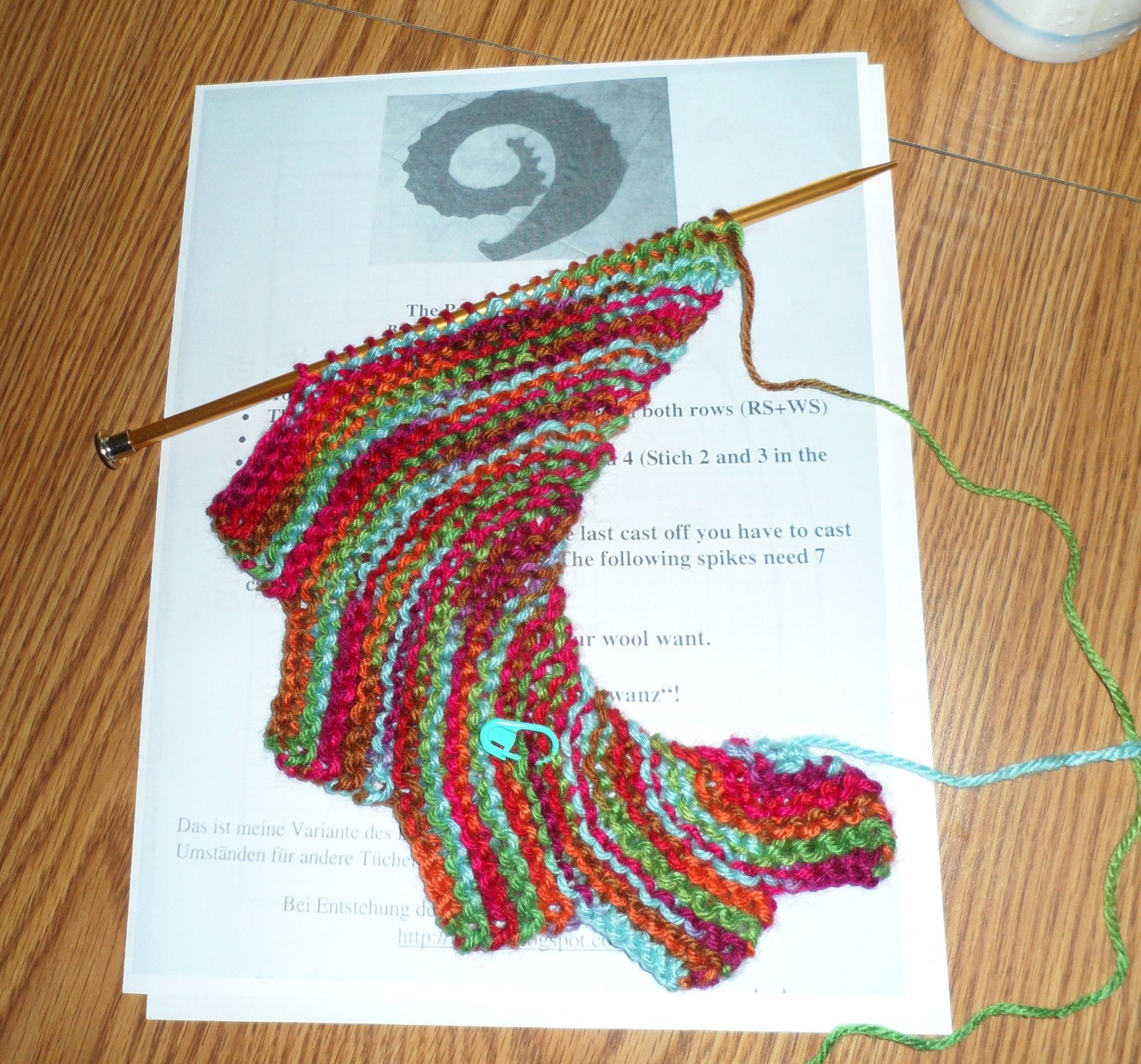 Easy Crochet Pattern: Dragon's Tail Scarf