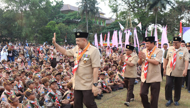 PersatuanindoNEWS.com - A total of 730 members of the Scout movement participated in the Tangerang District Raimuna, organized by the Tangerang District Scout Council (Kwarcab). The Raimuna event was attended by Rover Scouts and Venture Scouts for five days, from August 21 to 25, 2023, at the Kitri Bakti Curug Campsite in Tangerang District.