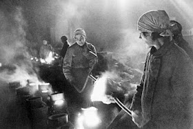 Iron workers in Leningrad, 27 January 1942 worldwartwo.filminspector.com