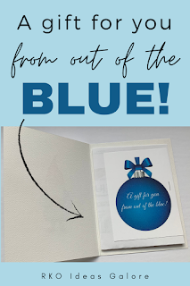Free Printable "Out of the Blue" Gift Tag