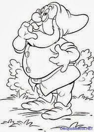 Disney Seven Dwarfs Coloring Pages 6