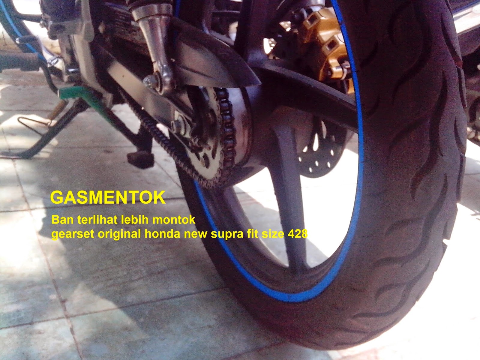 Modifikasi Ringan Ban Gearset Honda Supra X 125 Monter