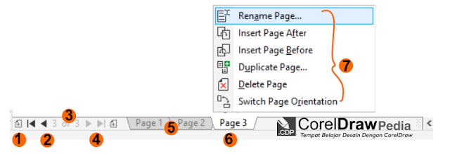 Tips dan trik Cara Mudah Mengatur dan Menggunakan Fitur Page (halaman)  di CorelDraw