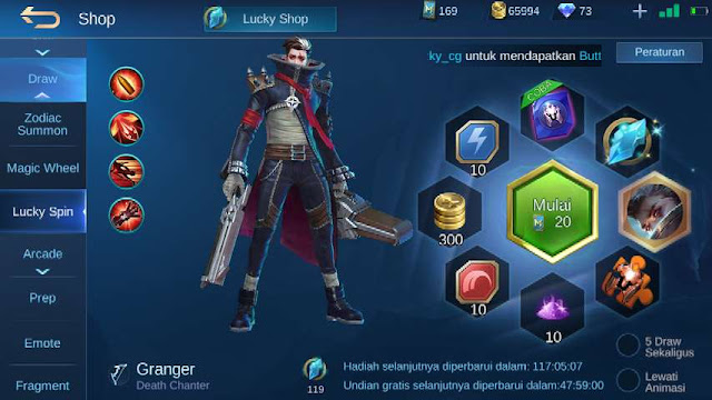 Permanent free ML skin - lucky spin