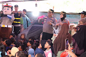 Gempa Cianjur, Lakukan Trauma Healing, Polres Sukabumi Kota Ajak Puluhan Anak Bernyanyi Bersama