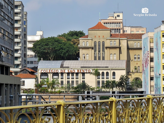 Vista ampla do tradicional Colégio de São Bento - Centro - São Paulo