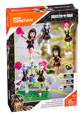 MEGA CONSTRUX : Monster High  DYC73 Equipo de Asustadoras | Cheerleaders  Juego de construccion | Piezas: 65 | Edad: +6 años