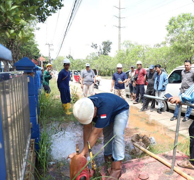 BP Batam dan PT ABHi Lakukan Flushing Jaringan Pipa Air di 15 Titik