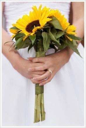 Sunflower Wedding Bouquets