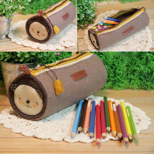 How to make zippers pencil case DIY tutorial in pictures.