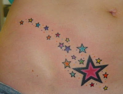 tattoos on hip. Star Hip Tattoos