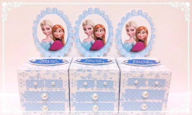 Frozen Cajas Marquesina para Imprimir Gratis.