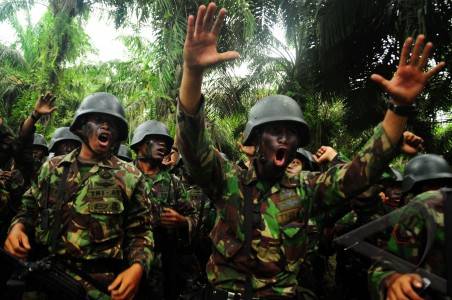 Kopassus Laksanakan Latihan Simulasi Penanganan Anti Separatis Di Sekadau