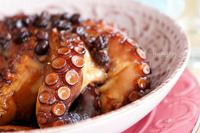 Octopus with Balsamic & Raisins