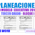 PLANEACIONES NUEVO MODELO EDUCATIVO 2018-2019 TERCER GRADO - BLOQUE I