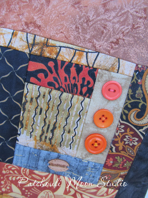 Closeup of purse flap