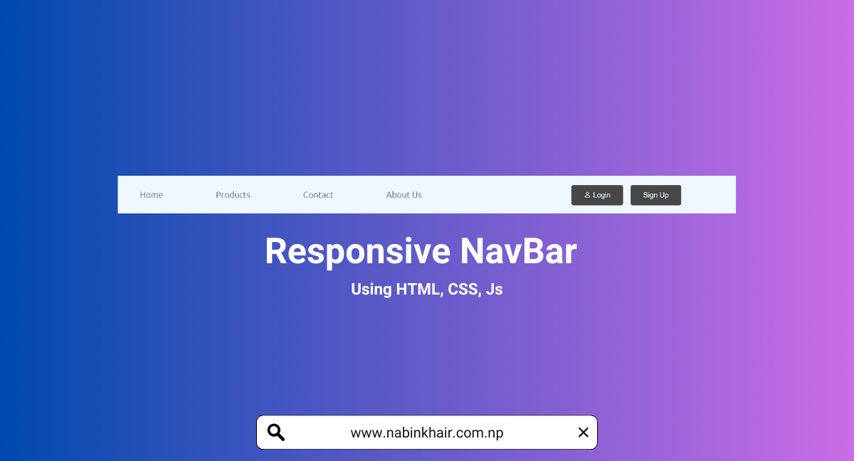 Building a Responsive Navigation Bar with HTML, CSS, and JavaScript