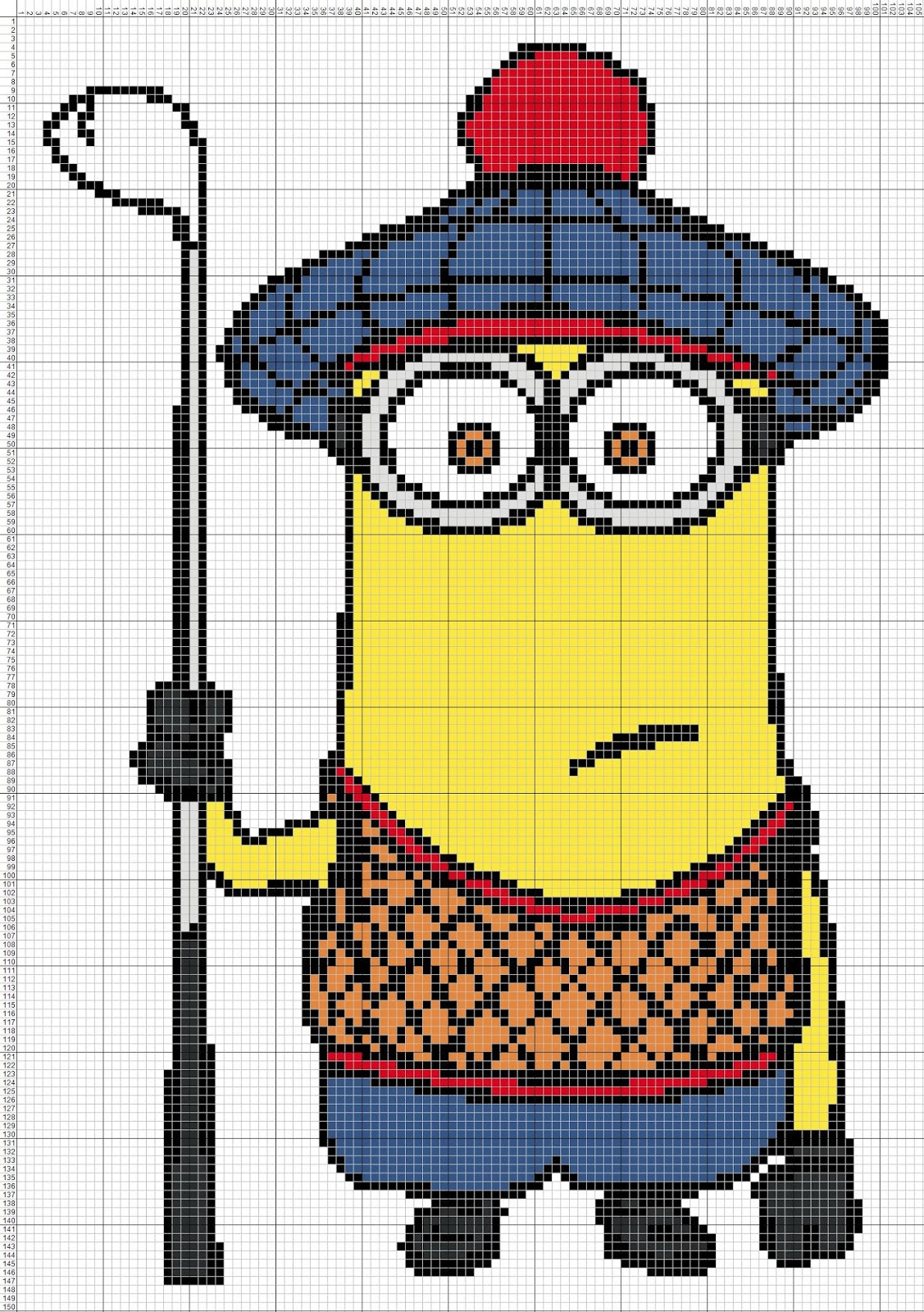 Gambar Gambarkristik Kartun Free Cross Stitch Patterns Gambar Pola