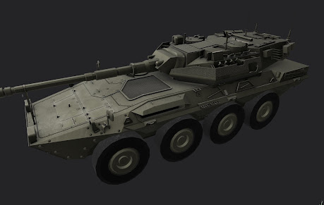 Arma3にスペイン軍実装するFFAA MODのB1 Centauro 戦闘偵察車