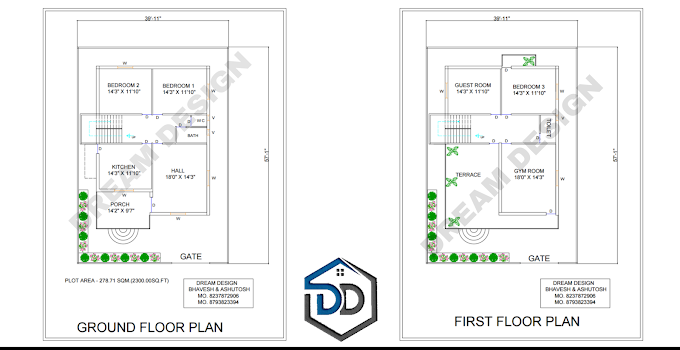  40 x 57 House Design | 2280 Sq ft House