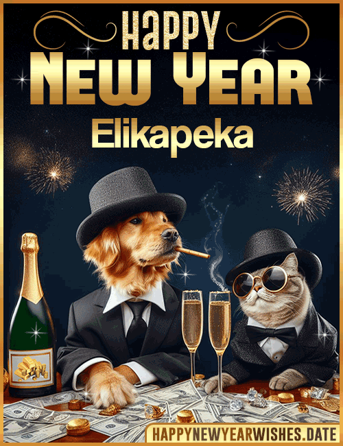 Happy New Year wishes gif Elikapeka