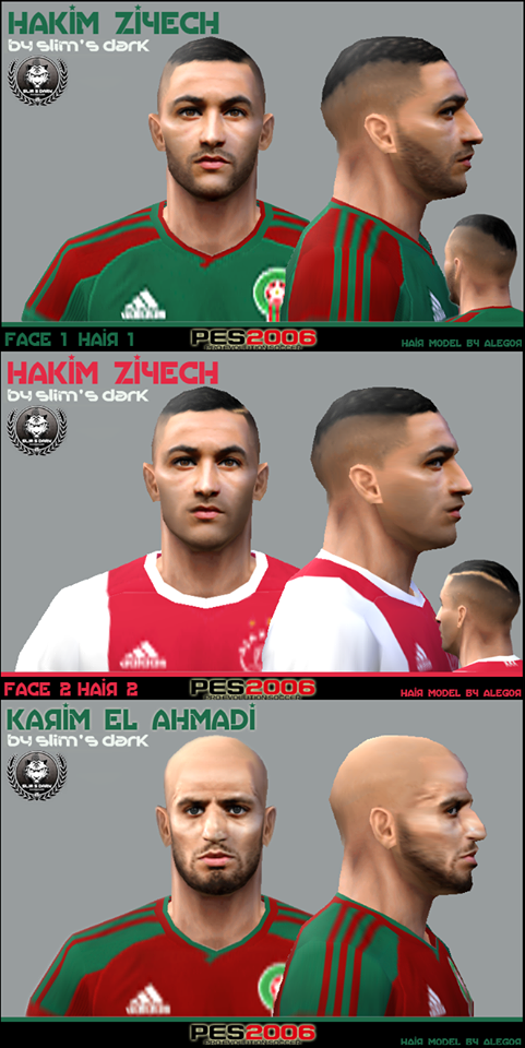 Mini Facepack Karim El Ahmadi - Hakim Ziyech  | By Slim's Dark