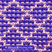  checker square garter knit stitch