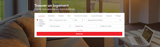 Rubrique Trouver un logement