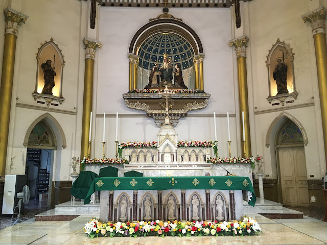 the altar at Holy Rosary Church in Bangkok, Thailand