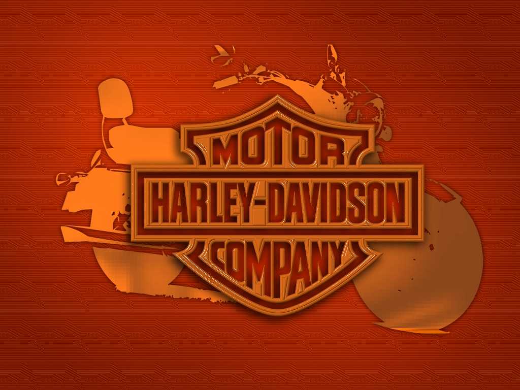 Harley Davidson Logo in red colour