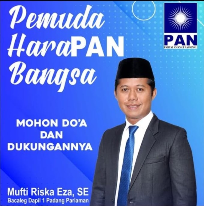 Putra Asal Toboh Ketek Kab.Padang Pariaman Mufti Riska Eza, Siap Maju Bacaleg 2024