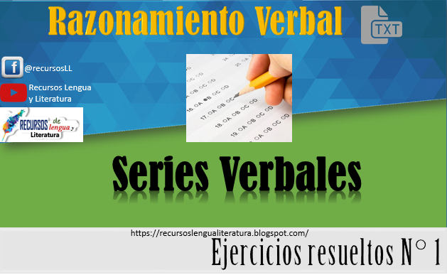 Series verbales - Ejercicios n° 1