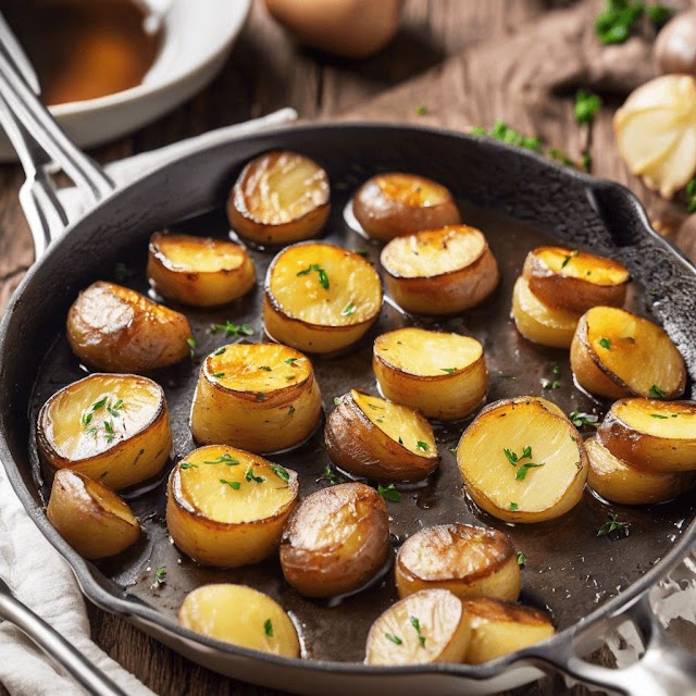 Spicy Melting Potatoes with Cheddar Cheese |  Buttery Melting Potatoes with Garlic and Thyme |  Cheesy Melting Potatoes with a Kick of Spice | Laaive Results Recipes