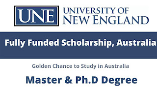 University of New England RTP Scholarship in Australia 2023/2024
