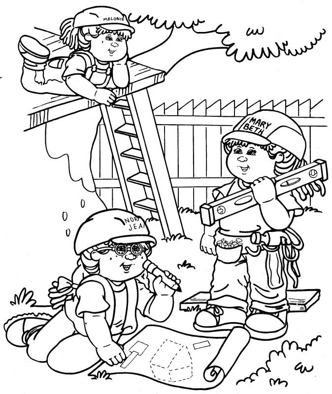 Children Playing Coloring Pages