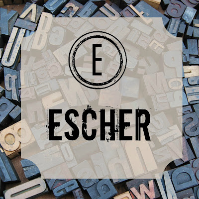 M.C. Escher - Blogging Through the Alphabet on Homeschool Coffee Break @ kympossibleblog.blogspot.com  #ABCBlogging  #art