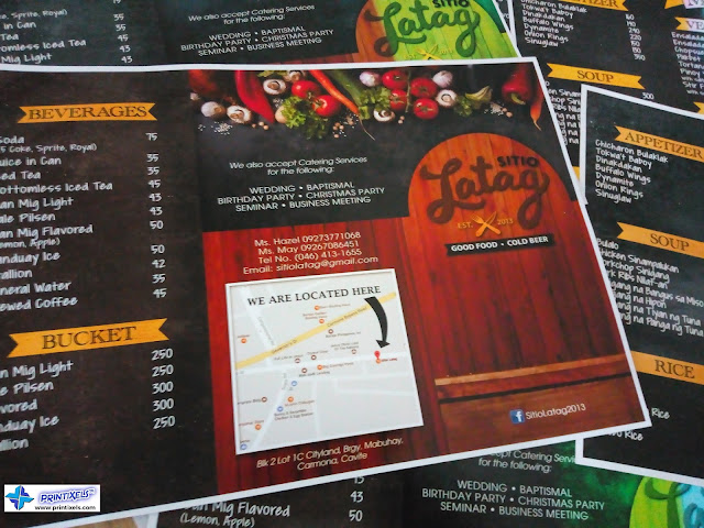 Colored Menu for Sitio Latag