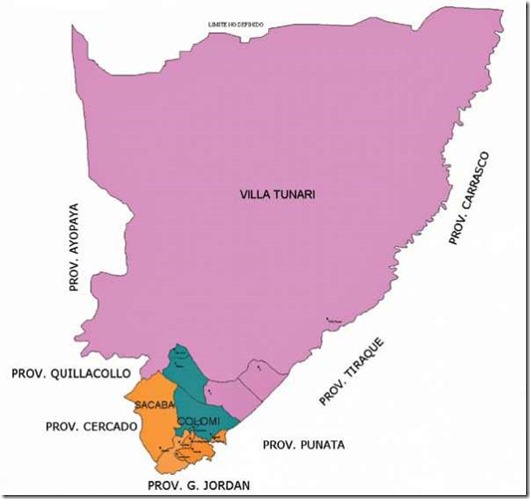 Provincia Chapare (1854): Departamento de Cochabamba (Bolivia)