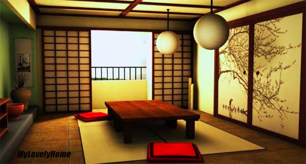 Japanese Traditional Living Room Concept Design Ideas