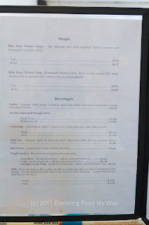 Blue Door Menu Page 3