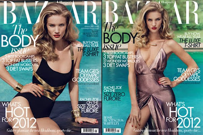 Rosie Huntington Whiteley Harper’s Bazaar UK january 2012 Body issue