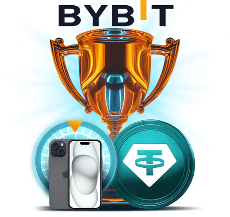 مسابقة مايو للتداول بجوائز كاش وايفون 15 مع Bybit