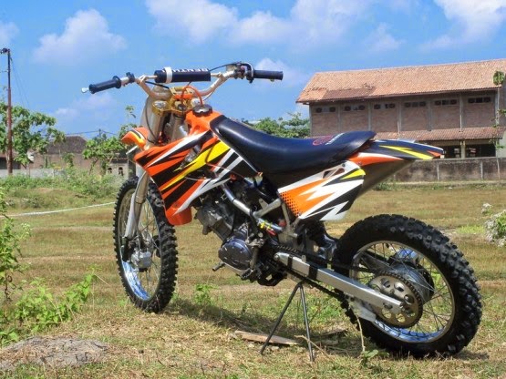  Modif Rangka Jupiter MX Jadi Motor Trail Grasstrack Trabas 