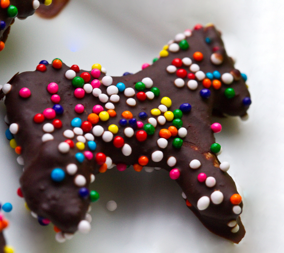 Chocolate-Covered Animal Cookies. - Vegan Recipe
