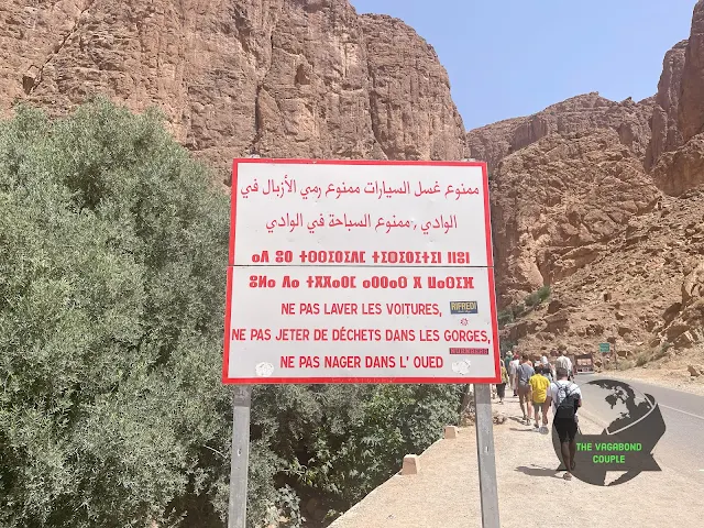 Todra Gorge: Rules for visitors to the Canyon