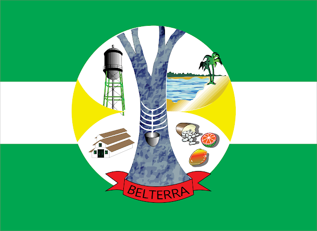 Bandeira do Município de Belterra - Pará - Brasil