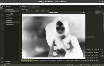smoothing an inverted image using cv2 median blur